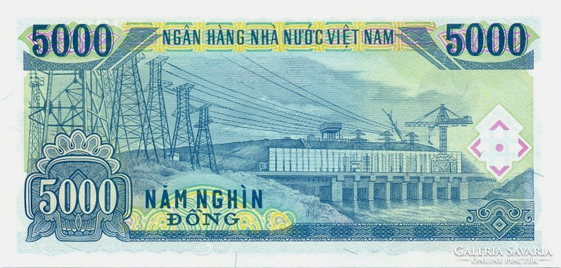 Vietnam 5000 Dong 1987 UNC