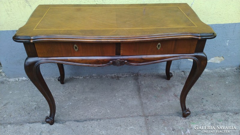 Console table in baroque style with 2 drawers