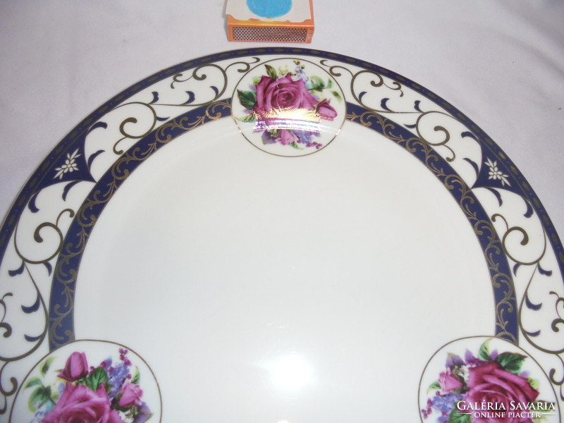 Hoffburg Vienna rózsás porcelán nagy tányér - 27,5 cm