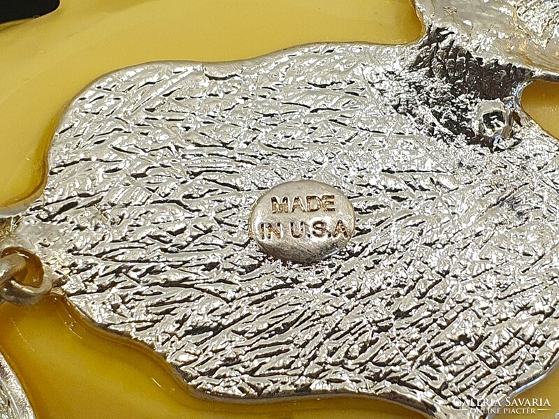 Original oscar de la renta signed massive crystal necklace