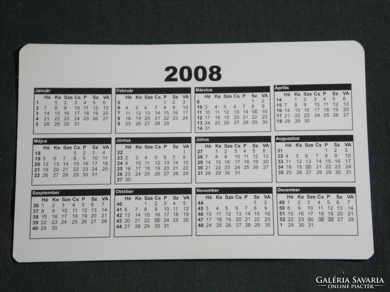 Card calendar, bee comes to the house, buyer of scrap metal, Pilisvörösvár, 2008, (6)