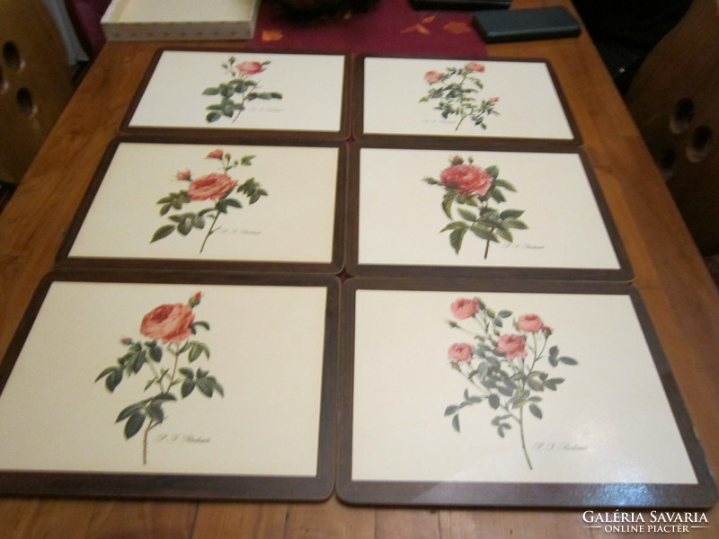 Pimpernel exclusive English 6-piece placemat vintage rose