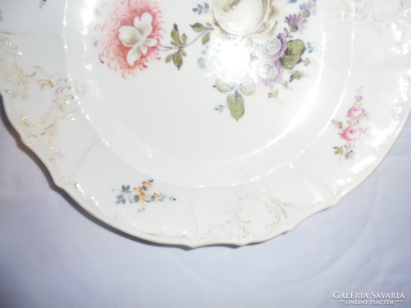 Meissen porcelain flower plate - 25 cm