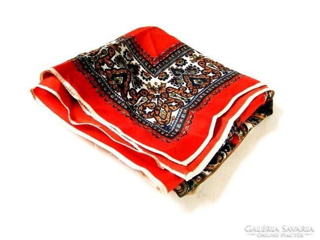 Silk scarf with classic elegant beautiful baroque pattern