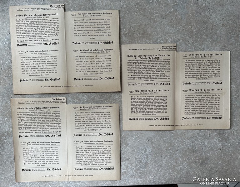 25 pages with 6 collectible palmin margarine cards plus 18 separate ones from 1930