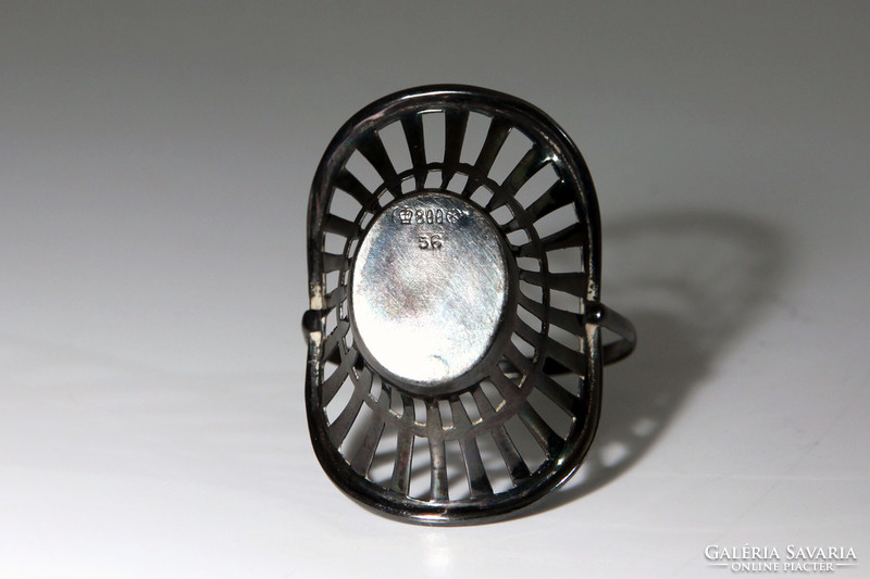 1900. Martin Mayer Ezüst Gyűrűtartó Kosárka | Szecessziós Mini Füles Ékszertartó