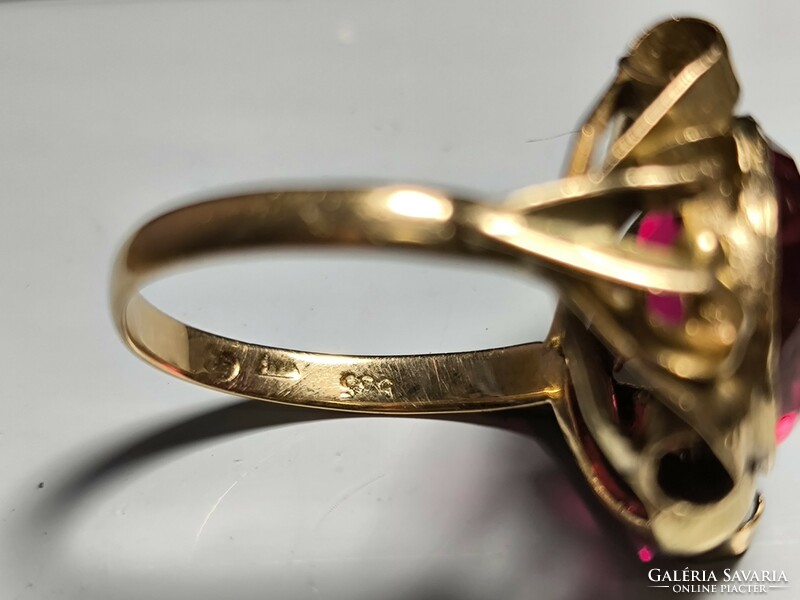 14K női arany gyűrű 4.61g