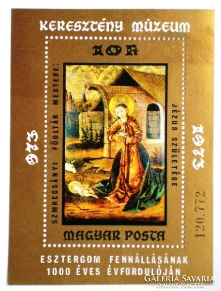 B102 / 1973 Festmény XII. blokk postatiszta