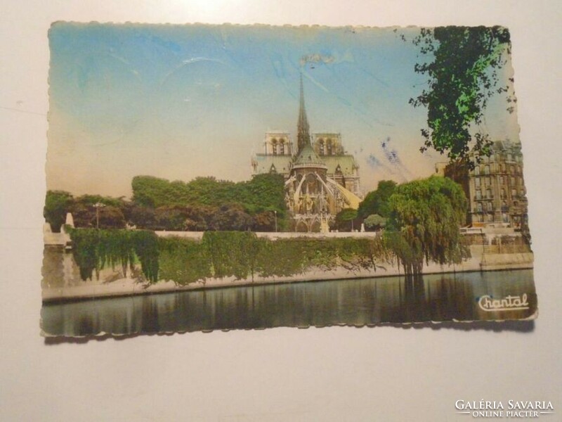 Za490.43 - Postcard sent to László Kubala's mother 1952 Paris - Pálne Kubala