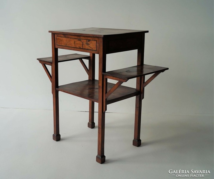 Rustic antique smoking table