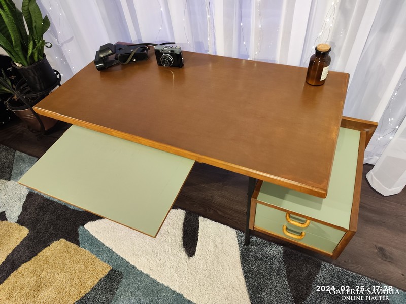 Retro, mid-century desk renovated