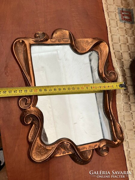 Copper framed mirror!