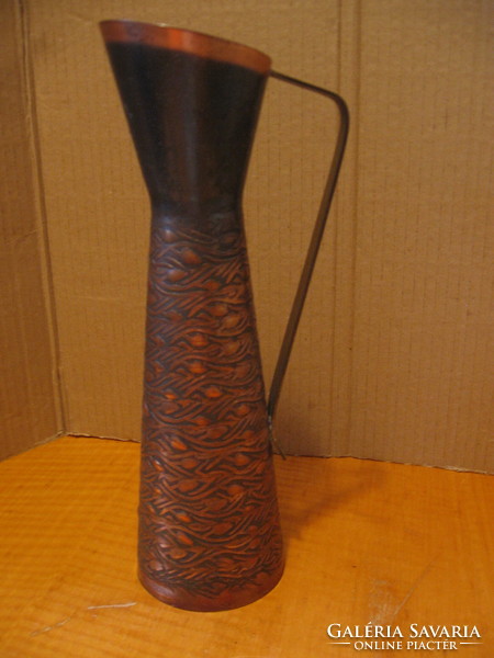 Retro dán réz kancsó váza
