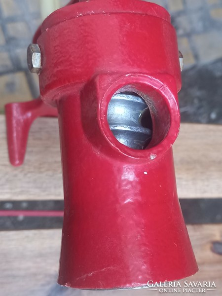 Old kitchen tool: retro, cast iron poppy seed grinder