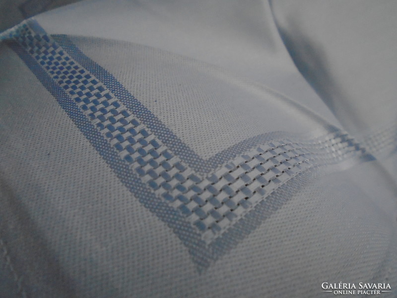 4 Pcs. Light blue silk damask napkin. 31 X 31 cm.