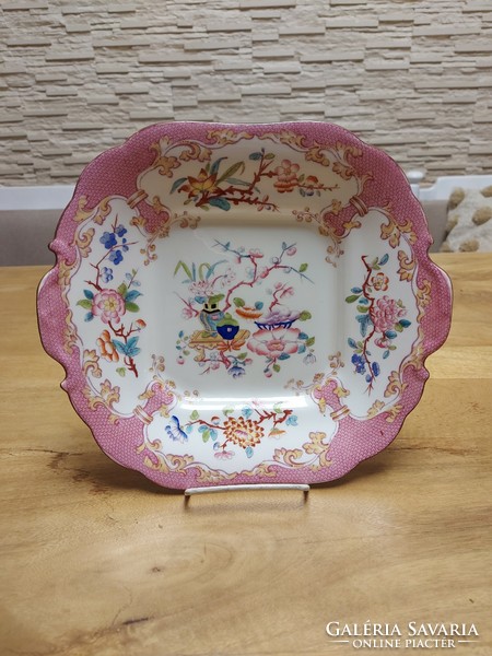 Antique English-style faience serving bowl