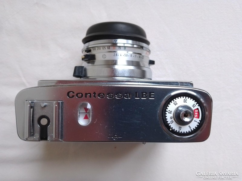 Zeiss Ikon Contessa LBE fényképezőgép Pancolar 2,8/50 Carl Zeiss Tessar objektívvel eredeti tokkal