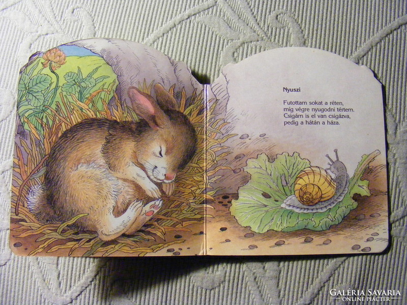 Béla Rigó - animal nursery - they also sleep flip story book 1988