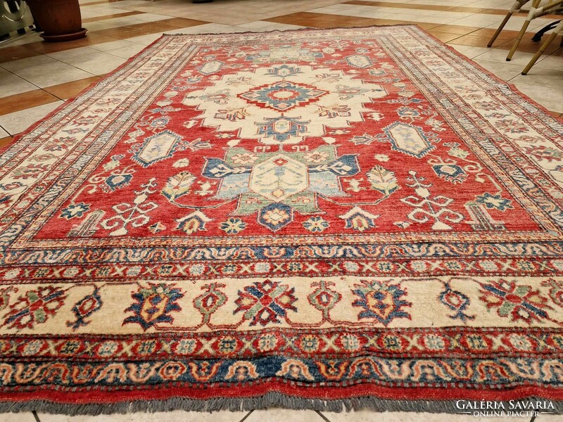 Afgán kazah ziegler minta 230x340 kézi csomós gyapjú perzsa szőnyeg BFZ576