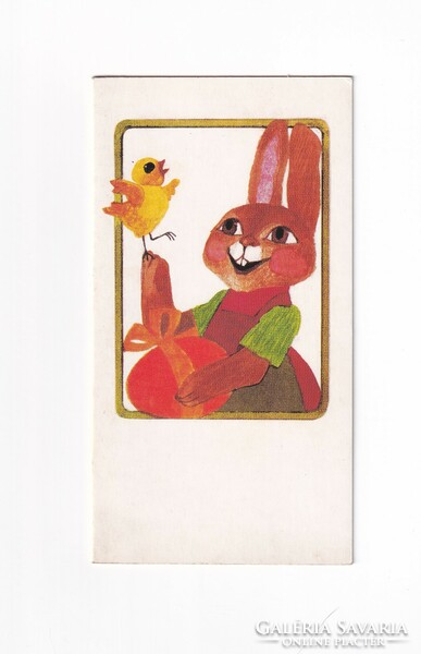 H:27 Húsvéti Üdvözlő képeslap szétnyíthatós Képzőművészeti