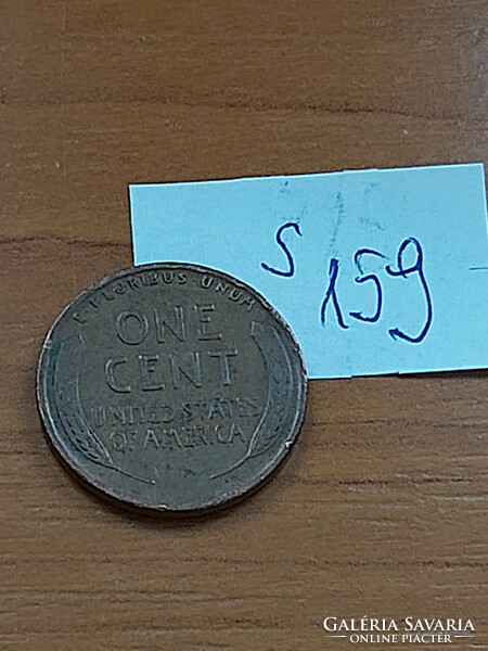 USA 1 CENT 1919  Kalászos penny, Lincoln, BRONZ  S159