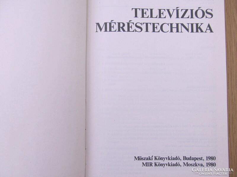 Televíziós méréstechnika -  M. I. Krivosejev / Vákár Tibor (Műszaki Könyvkiadó)