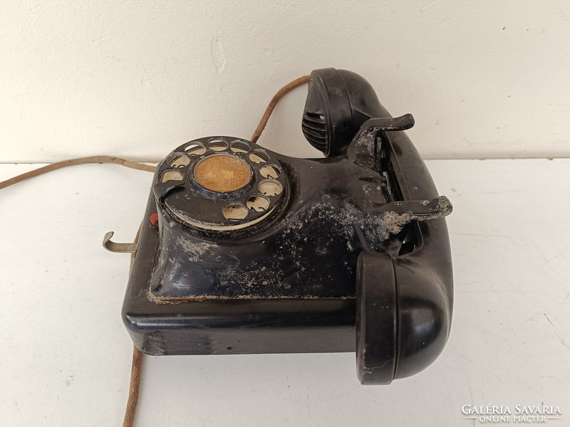 Antik fali tárcsás telefon készülék starožitný telefón sérült 618 8440