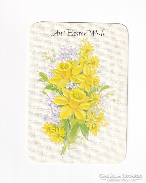 H:34 Easter embossed greeting card that can be opened