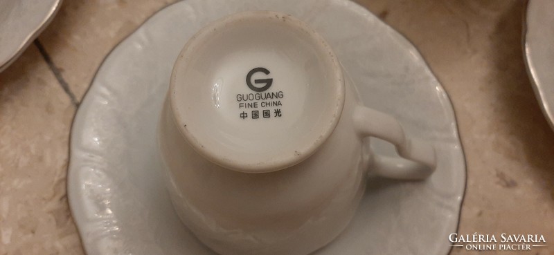 Teáskészlet vagy cappuccinós, 6 személyes porcelán