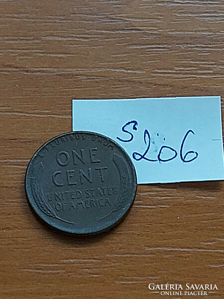 USA 1 CENT 1949  Kalászos penny, Lincoln, BRONZ   S206
