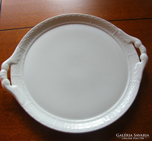 Herend white cake plate, offering!