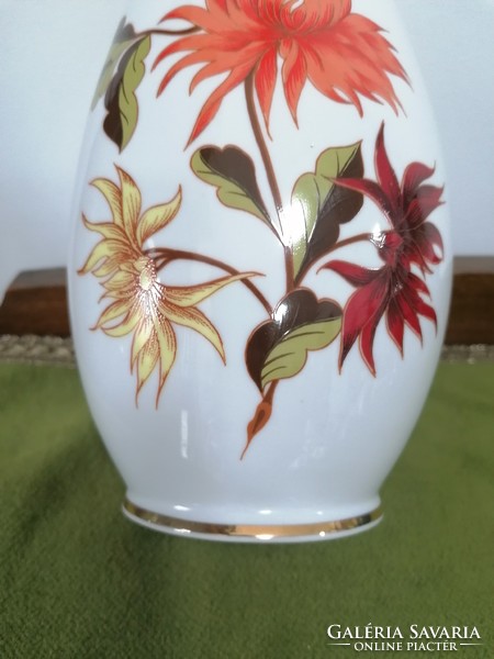Hollóházi Dáliás váza 31 cm