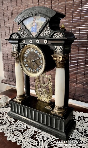 Biedermeier table/mantel clock circa 1840 on sale