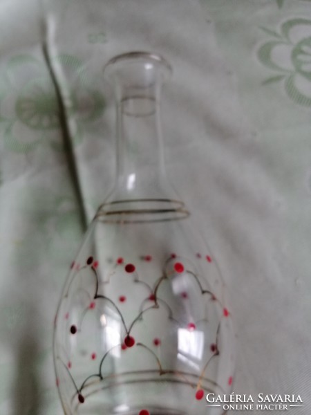 Parádi piros pettyes üveg butella