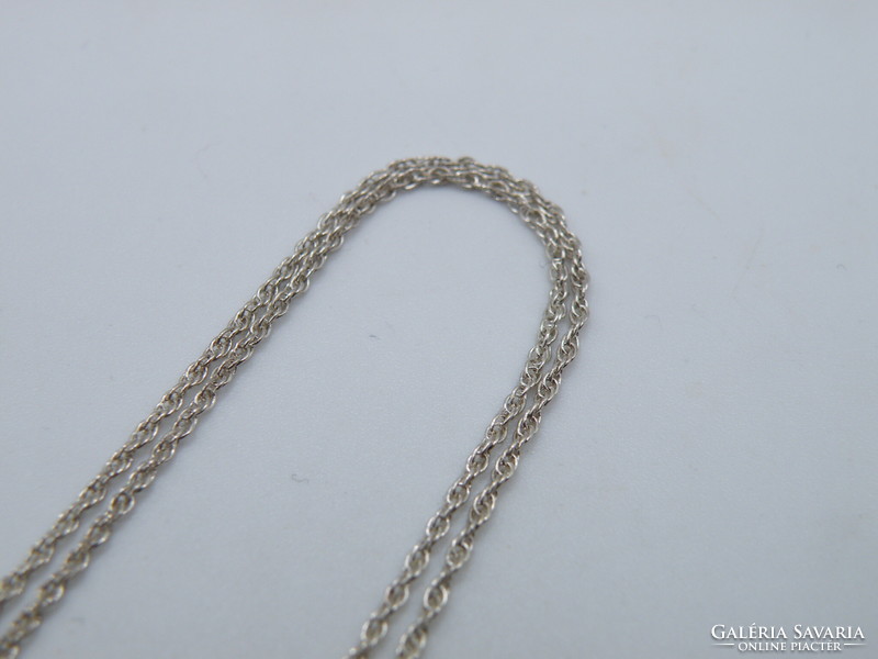 UK0297  925 Ezüst nyaklánc és áttetsző köves medál NEXT