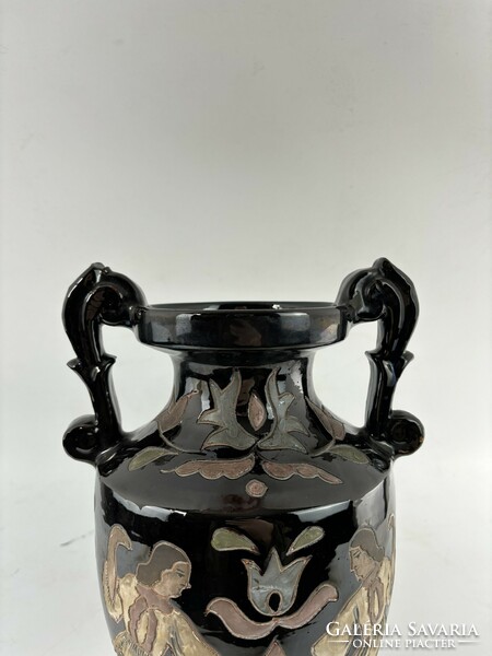 Bertalan Korondi early vase with handles - 1949 -