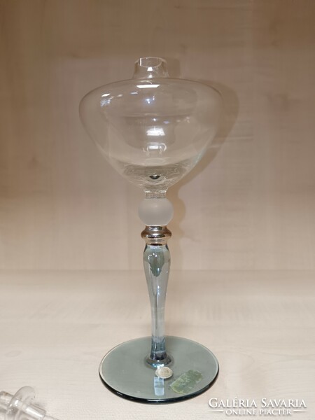 Italian design glass pipe with oil candle
