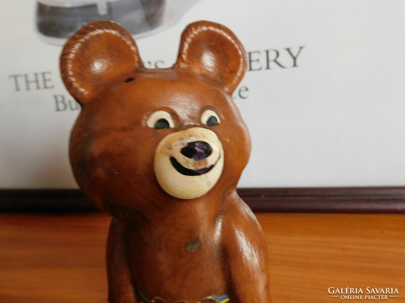 Ceramic misa teddy bear - the mascot of the 1980 Moscow Olympics