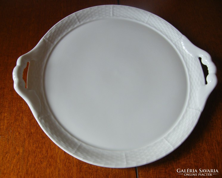 Herend white cake plate, offering!