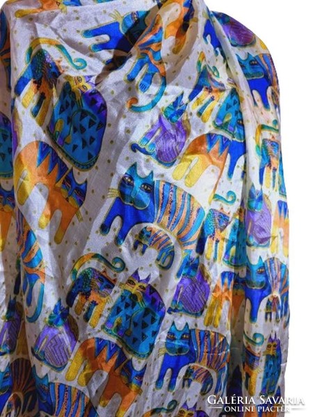 Large silk scarf 110x175 cm. (7011)