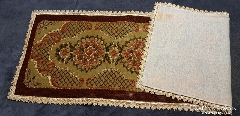 Old velvet tablecloth, exclusive commode tablecloth (l4490)