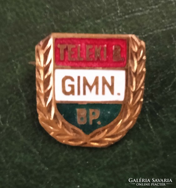 Teleki blanka high school (Budapest) golden wreath badge 1978