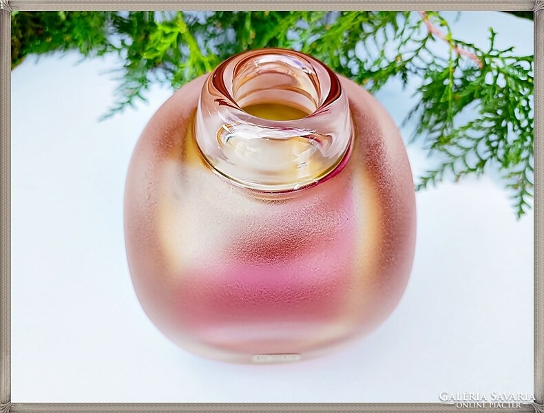 KOSTA BODA Royal Art Collellection ikonikus Göran Wärff kézműves üvegváza váza
