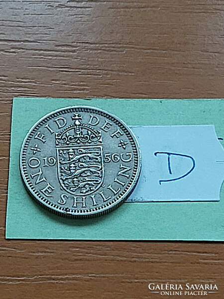English England 1 Shilling 1956 English, ii. Elizabeth, copper-nickel #d