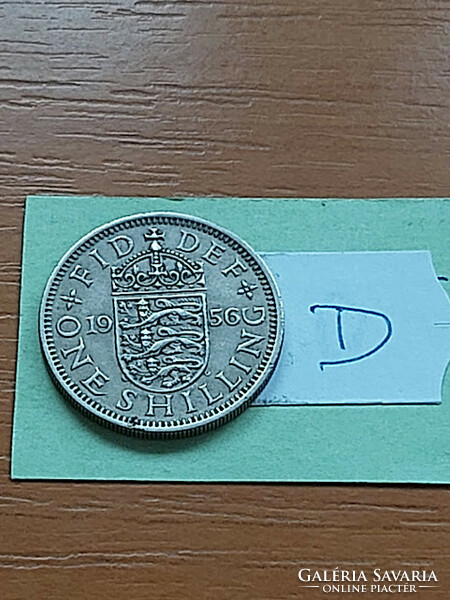 ANGOL ANGLIA 1 SHILLING 1956 ANGOL,  II. ERZSÉBET, Réz-nikkel   #D