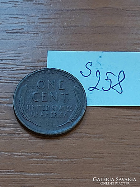 USA 1 CENT 1942  D Verdejel "D" - Denver, Kalászos penny, Lincoln, BRONZ   S258