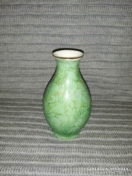 Hollóházi porcelán lüszteres váza (A1)