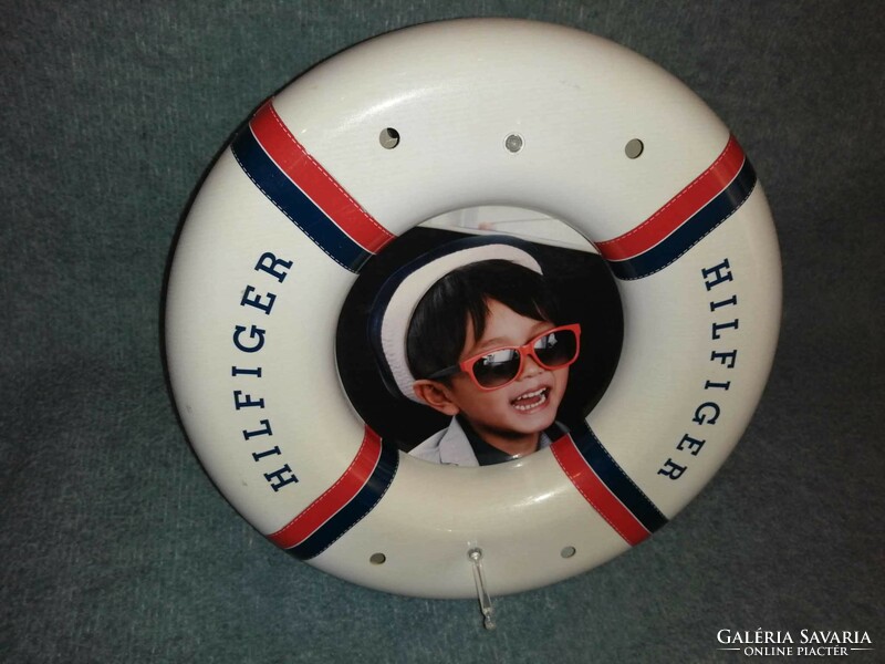 Hilfiger advertising wall or table picture, diameter 37 cm
