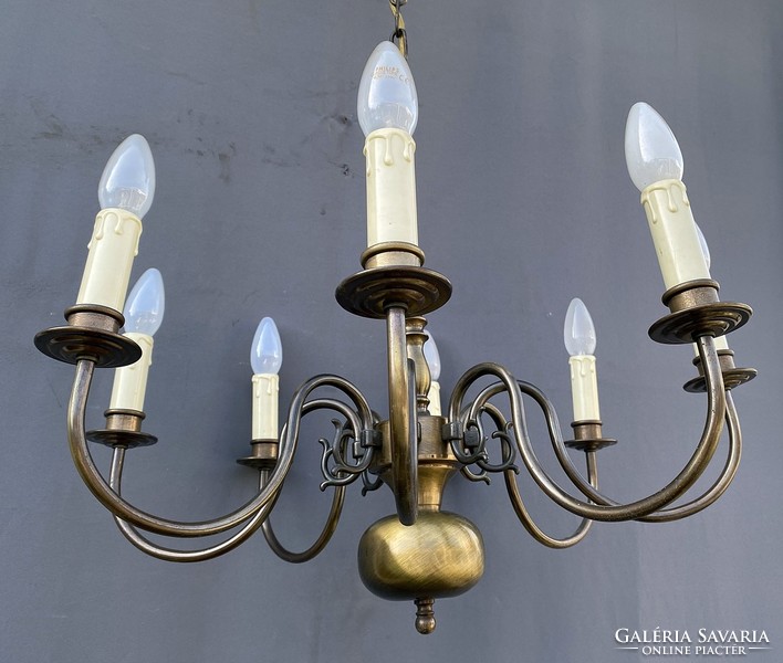 Copper Flemish large chandelier!