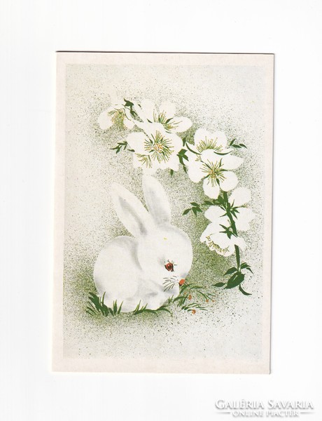 H:34 Húsvéti szétnyithatós Üdvözlő képeslap Képzőművészeti